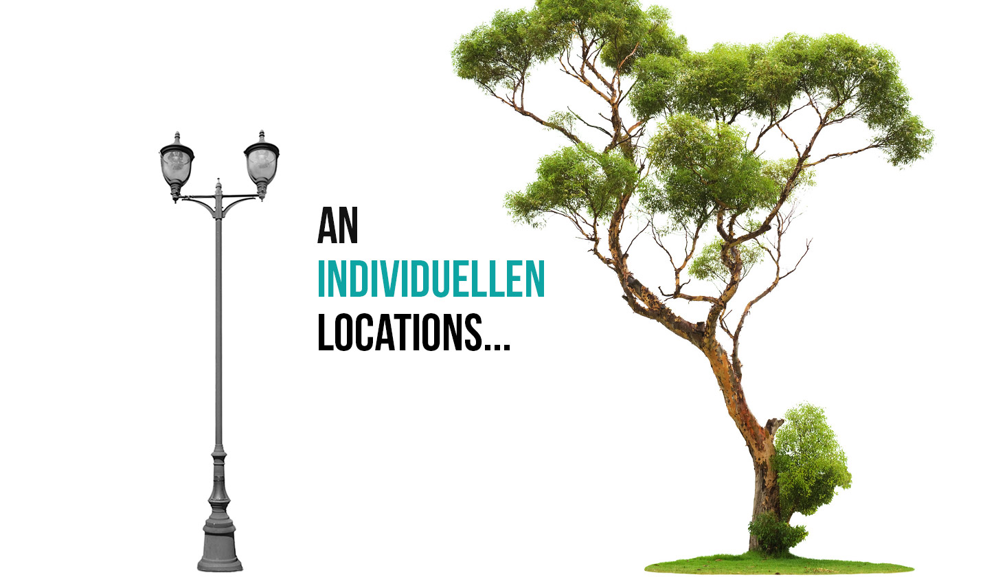 An individuellen Locations …